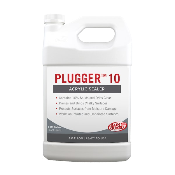 Rainguard Brands 1 Gal. Plugger 10 Acrylic Sealer, Semi-Satin, Clear CR-1501 - main